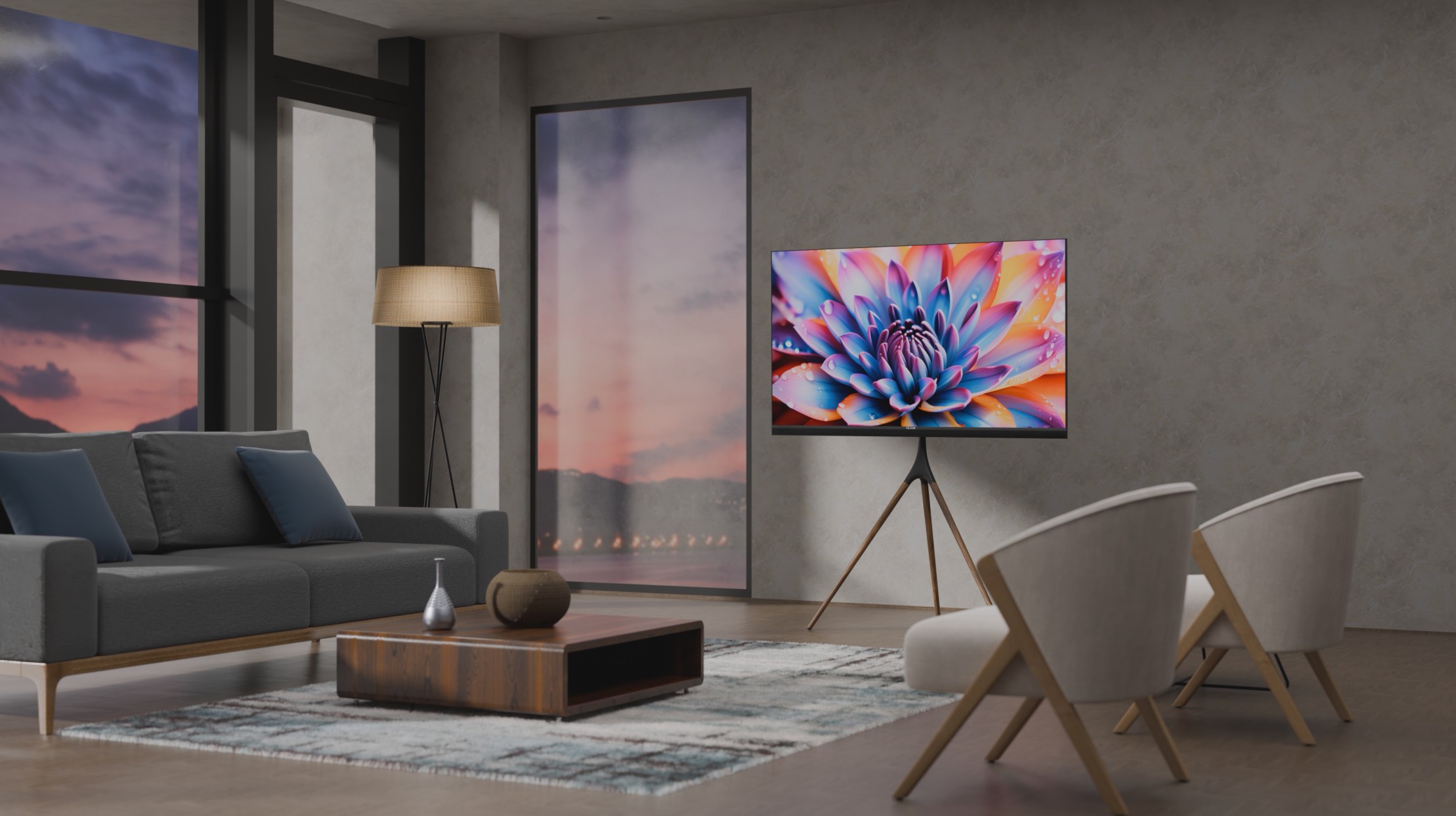 پایه چوبی تلویزیون الیو